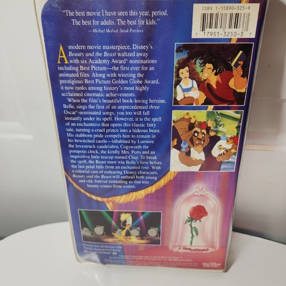 Disney Black Diamond Classics Beauty and the Beast VHS Tape - Picture 3 of 10